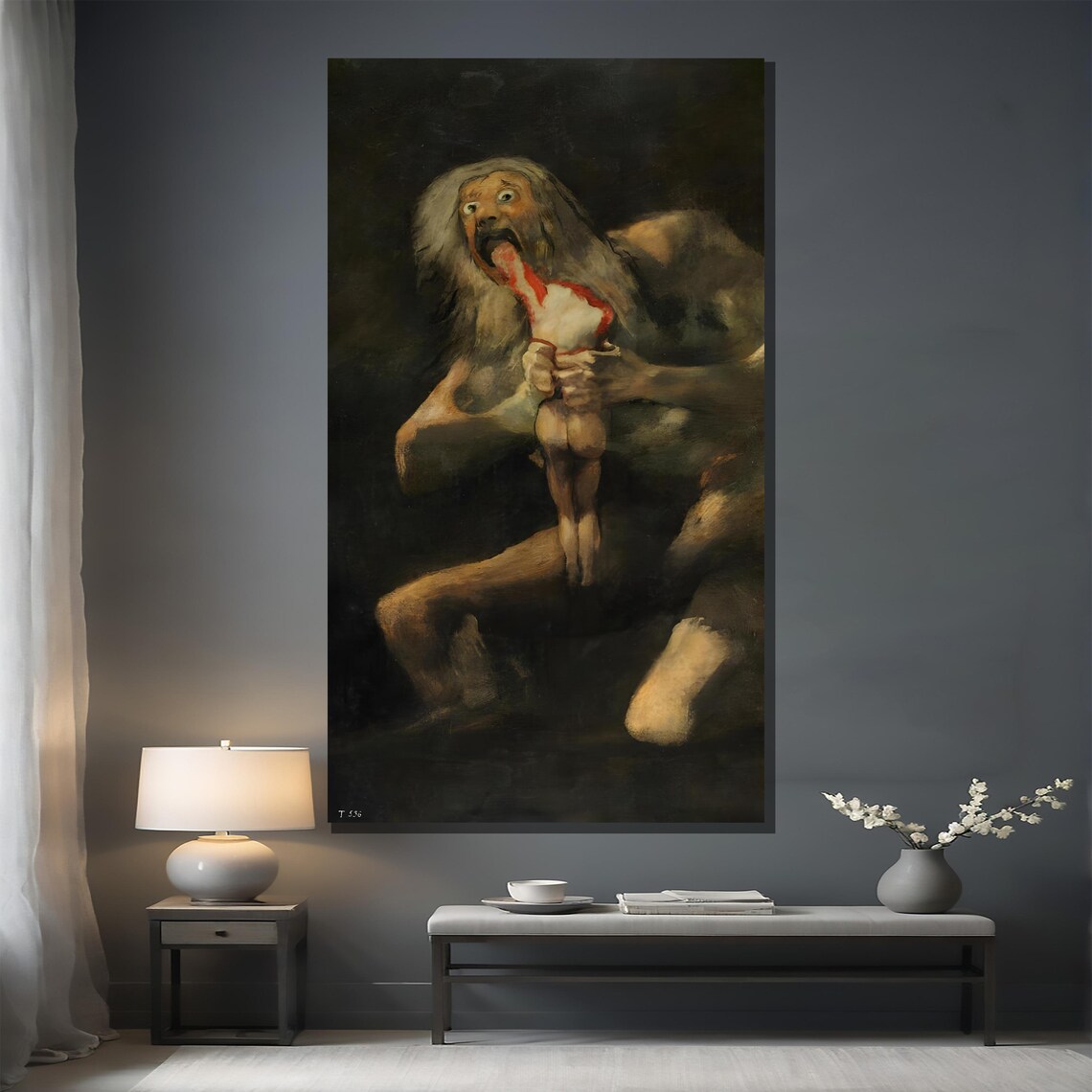 Francisco Goya, Saturn Devouring His Son Art Print - Image 3