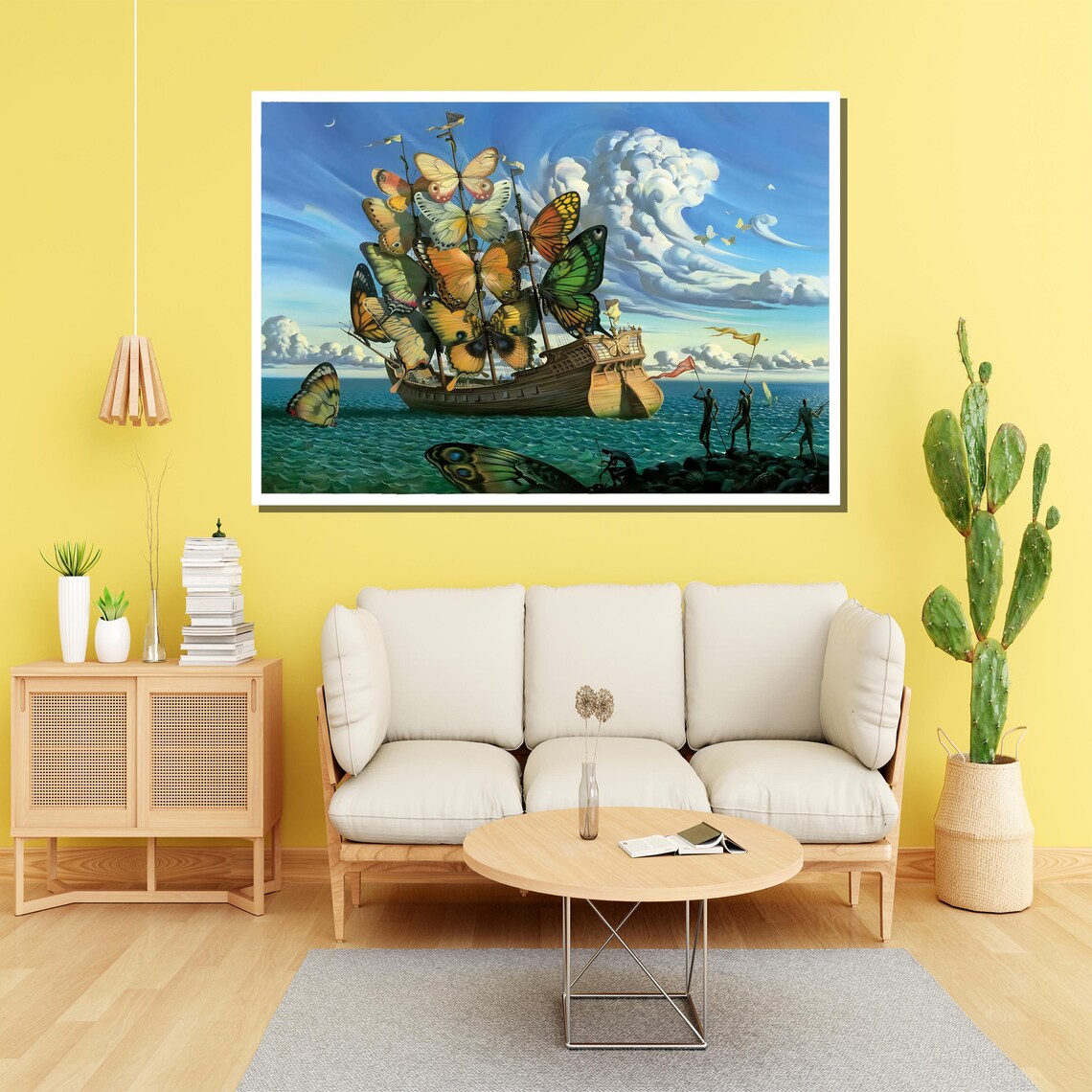Vladimir Kush Winged Ship Butterfly Sails Surrealist Ocean Poster - Image 4