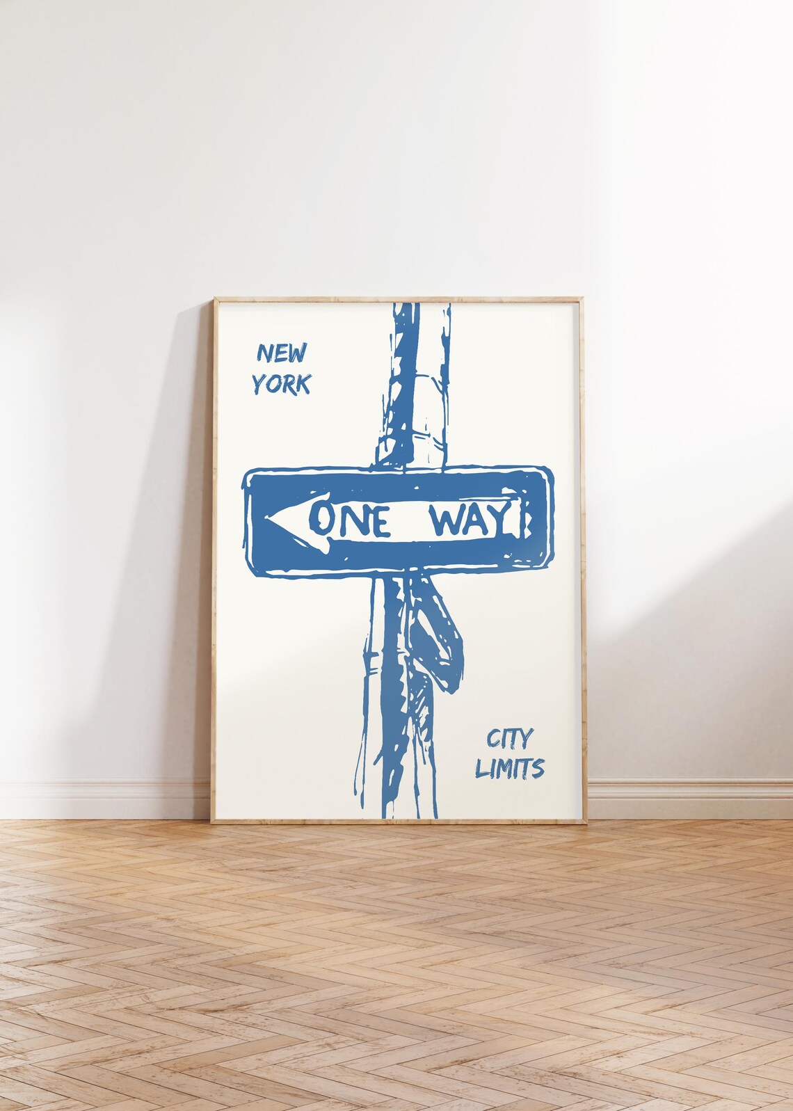 New York One Way Poster, Minimalist NYC Travel Poster - Image 2