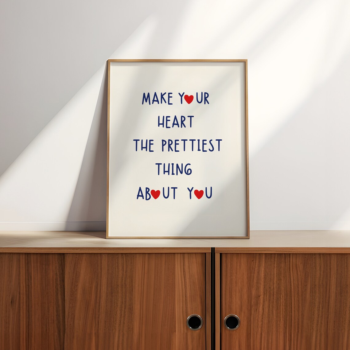 Heart Quote Print, Feminine Living Room Wall Art - Image 2
