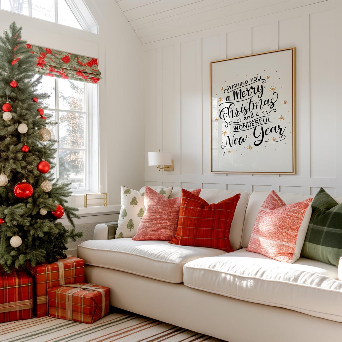 Wishing You a Merry Christmas and Wonderful New Year Script Poster - Image 4
