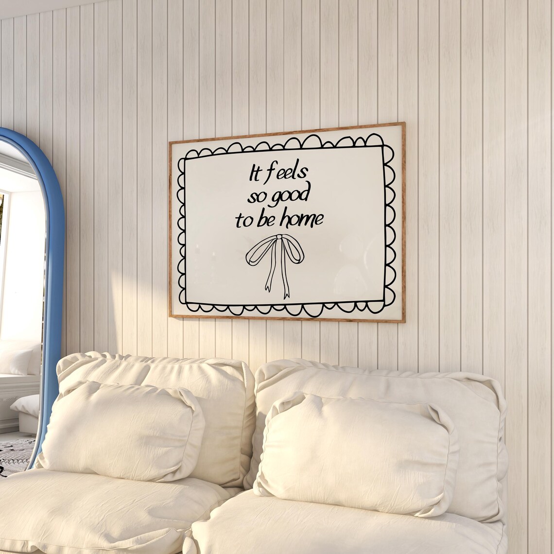 It Feels So Good To Be Home Quote Art Print - Image 2