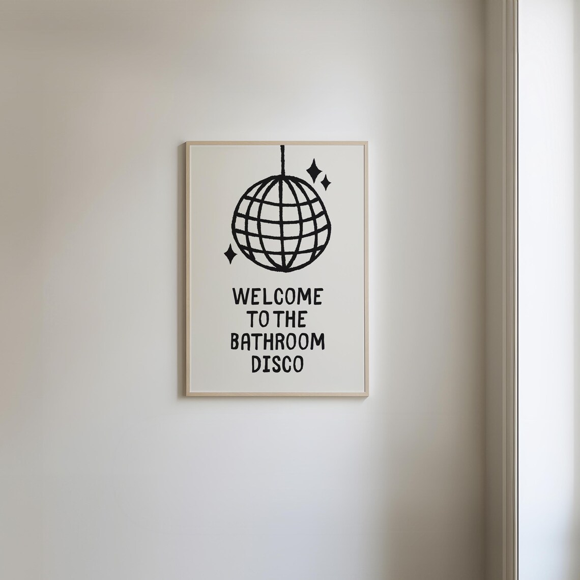 Bathroom Disco Retro Aesthetic Wall Art Print - Image 3