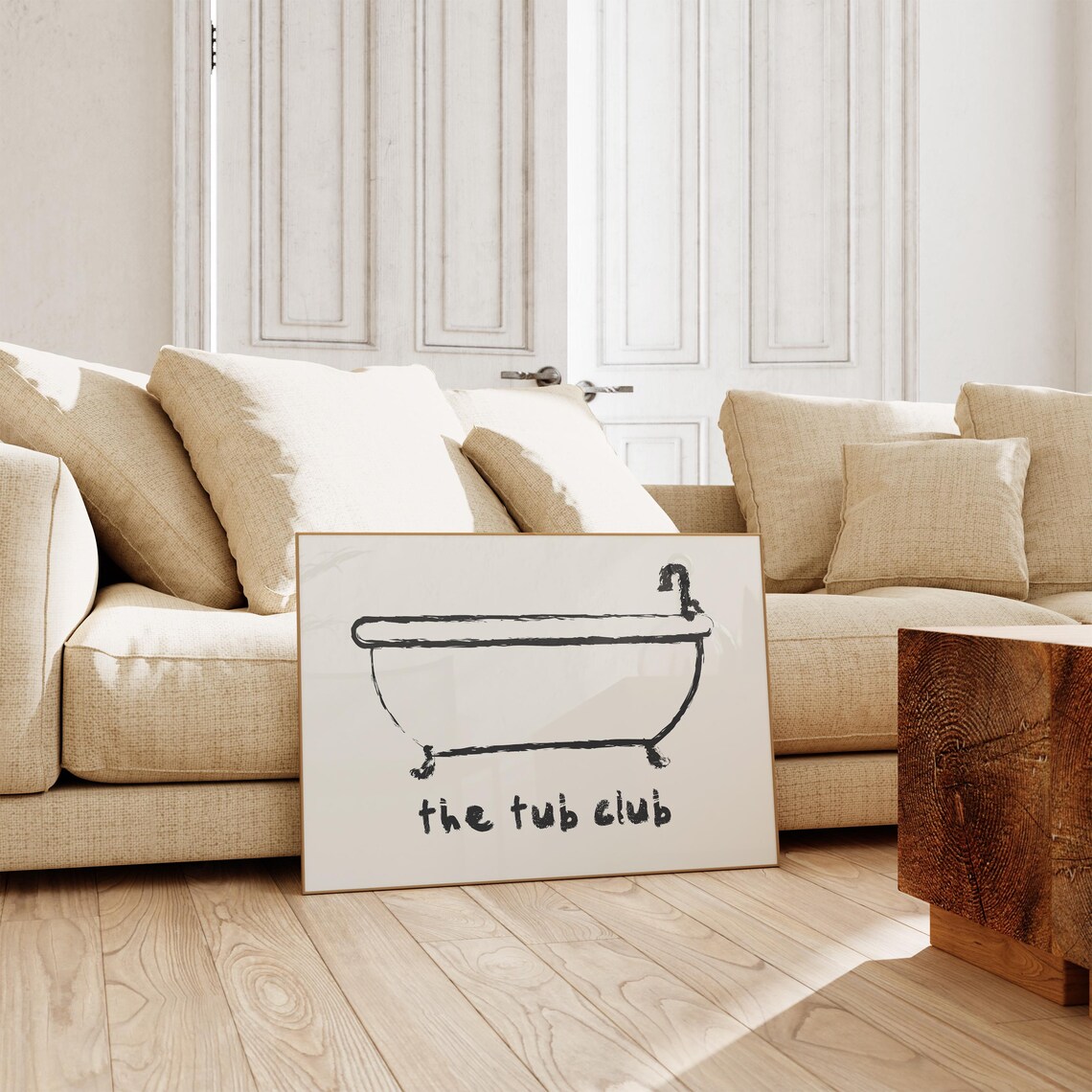 The Tub Club Print, Retro Bathroom Wall Art - Image 3