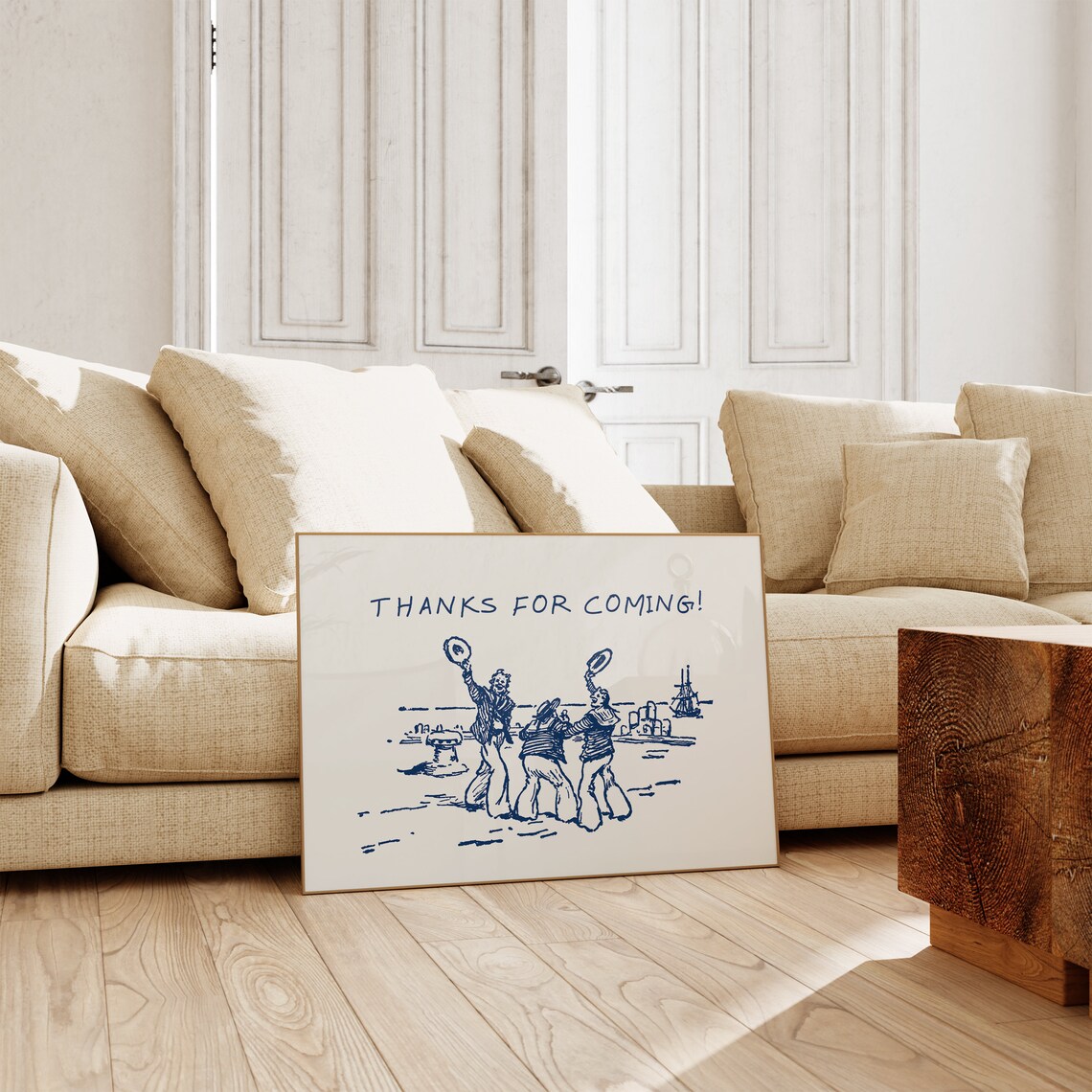 Thanks For Coming Vintage Sailor Quote Poster - Image 5