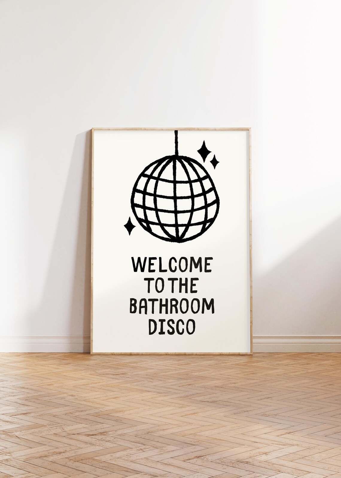 Bathroom Disco Retro Aesthetic Wall Art Print - Image 5