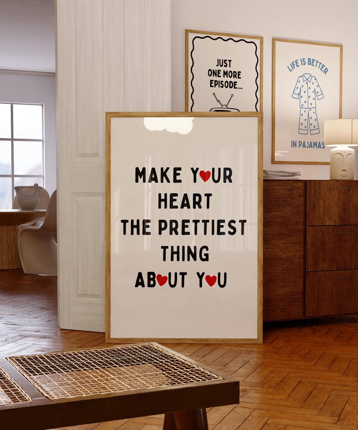 Make Your Heart the Prettiest Thing About You Quote Art Print - Image 4