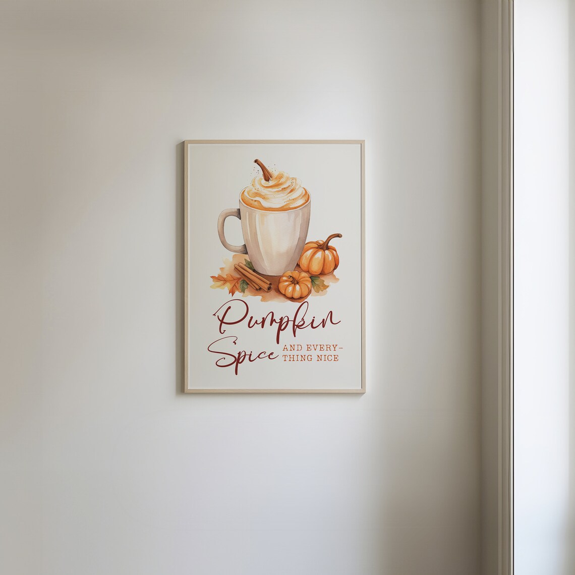 Pumpkin Spice And Everything Nice Fall Art Print - Image 4