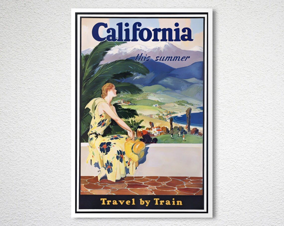 California This Summer Vintage Travel Poster - Image 2
