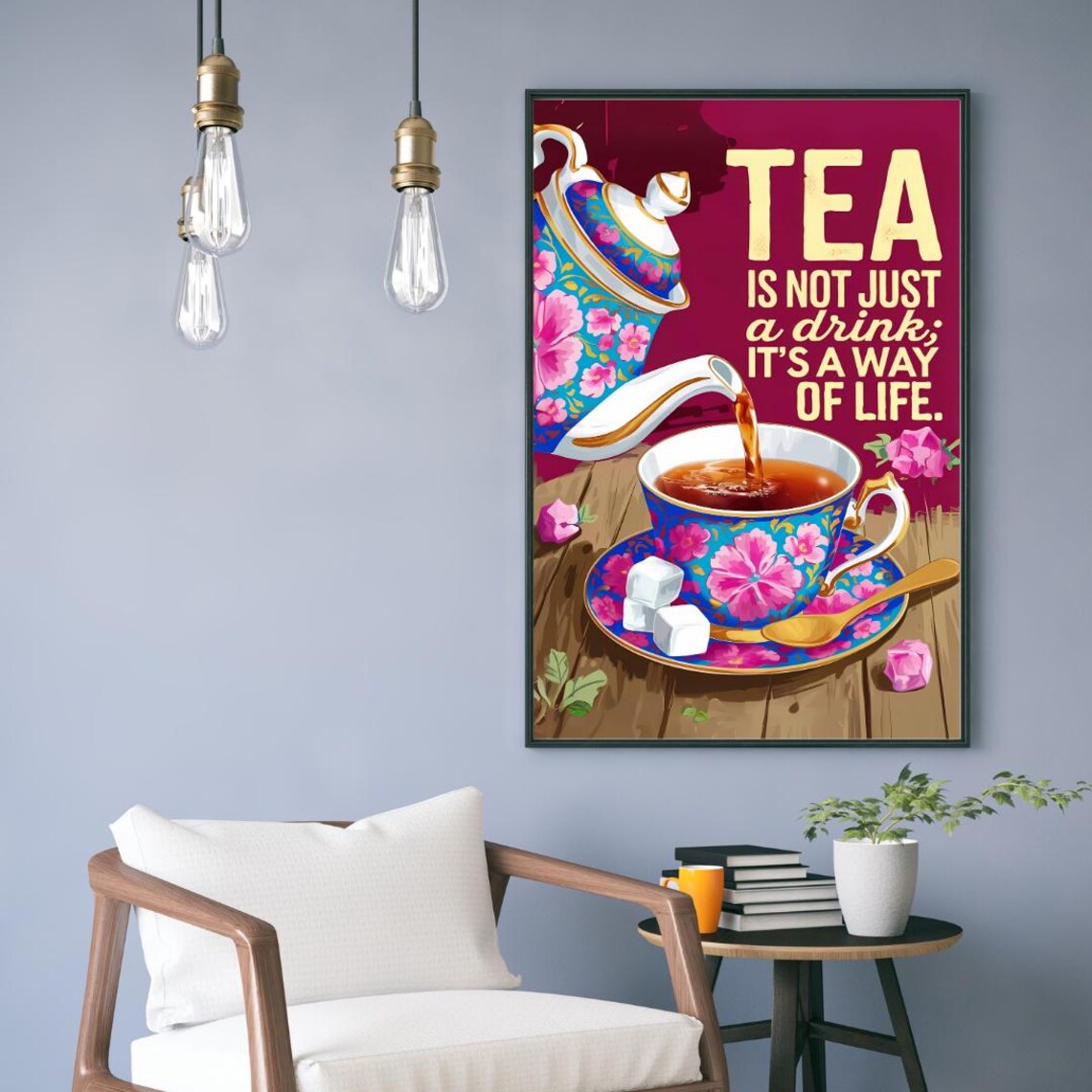 Tea Humour Art Print, Funny Tea Lover Gift - Image 4