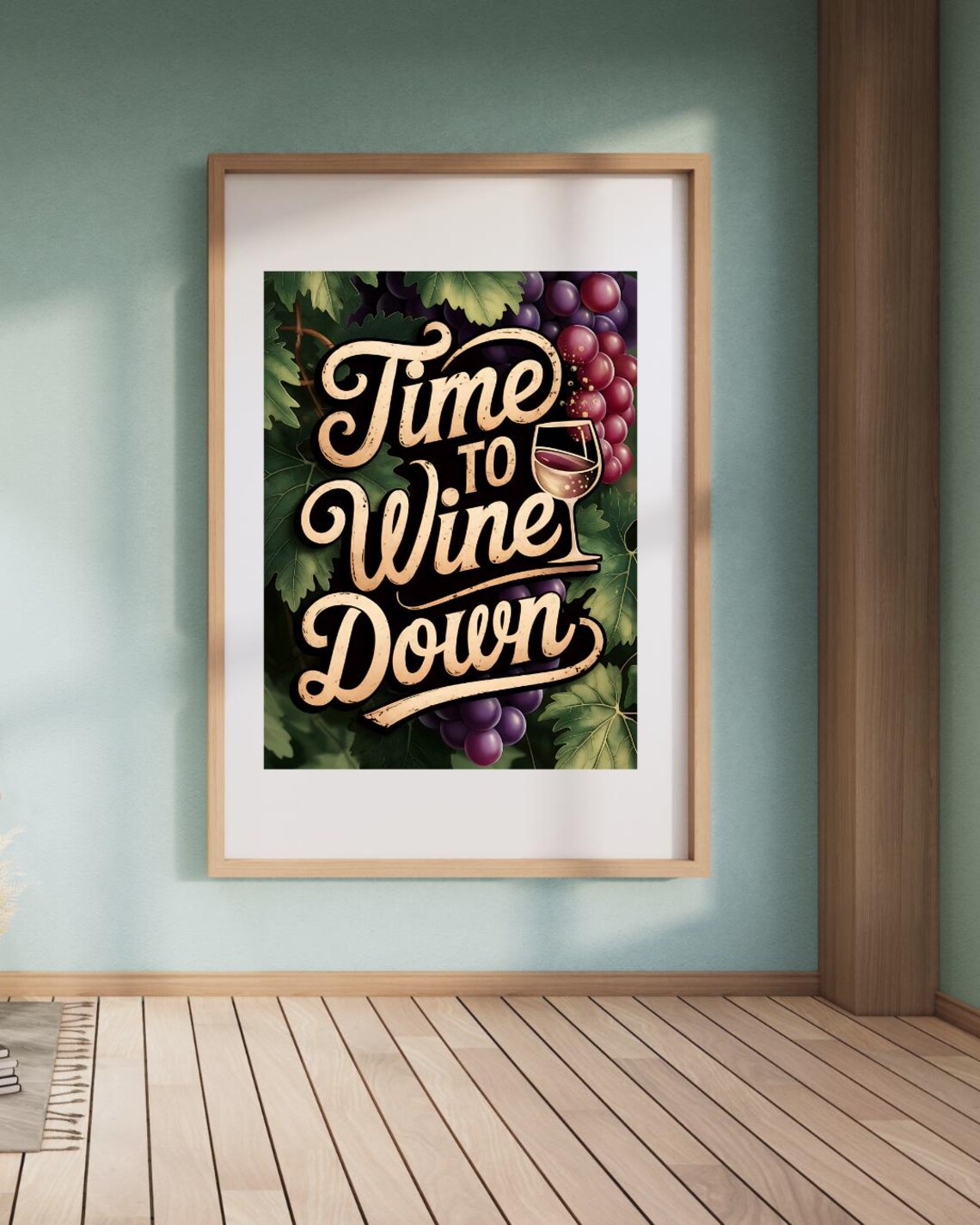 Wine Poster Art, Modern Wine Saying - Image 4
