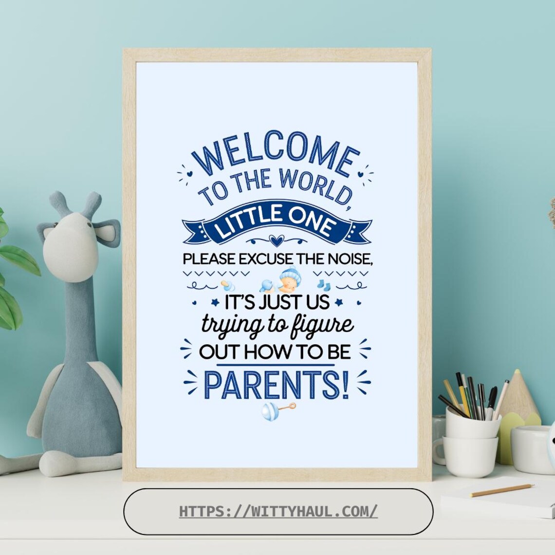 Funny Baby Nursery Decor, Humorous Nursery Art - Image 5