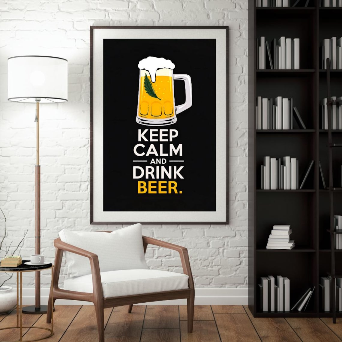 Beer Humor Poster, Beer Lovers Bar Decor - Image 4