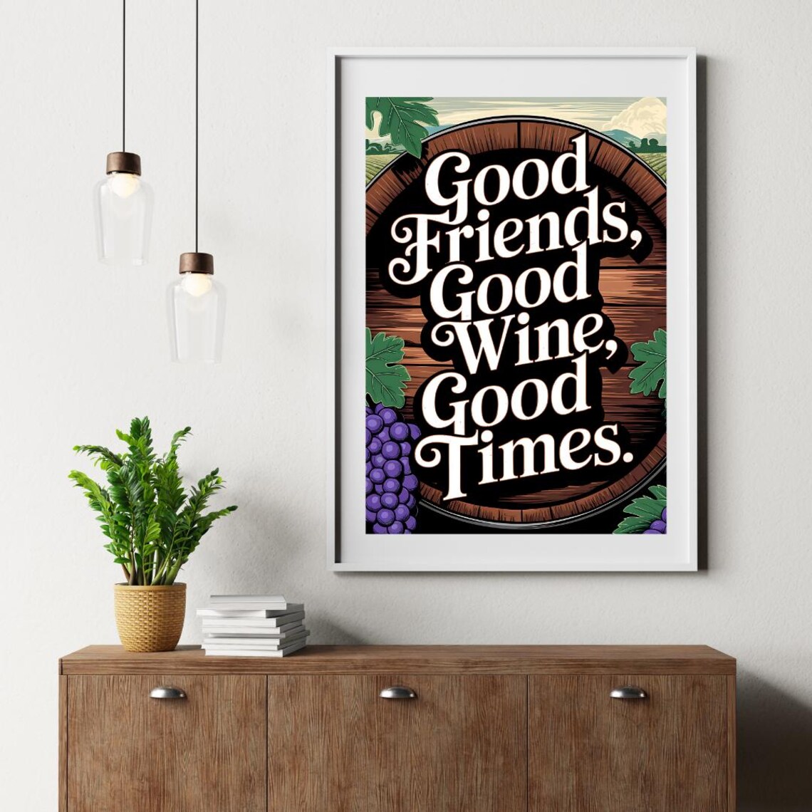 Wine Poster Art, Modern Wine Saying - Image 5