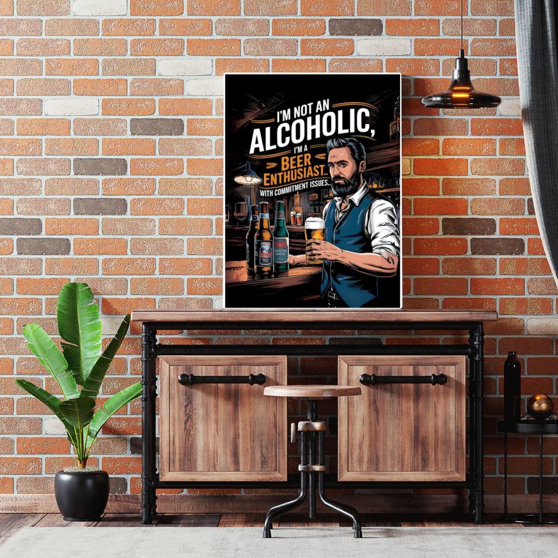 Beer Wall Art, Funny Beer Humour Poster - Image 5