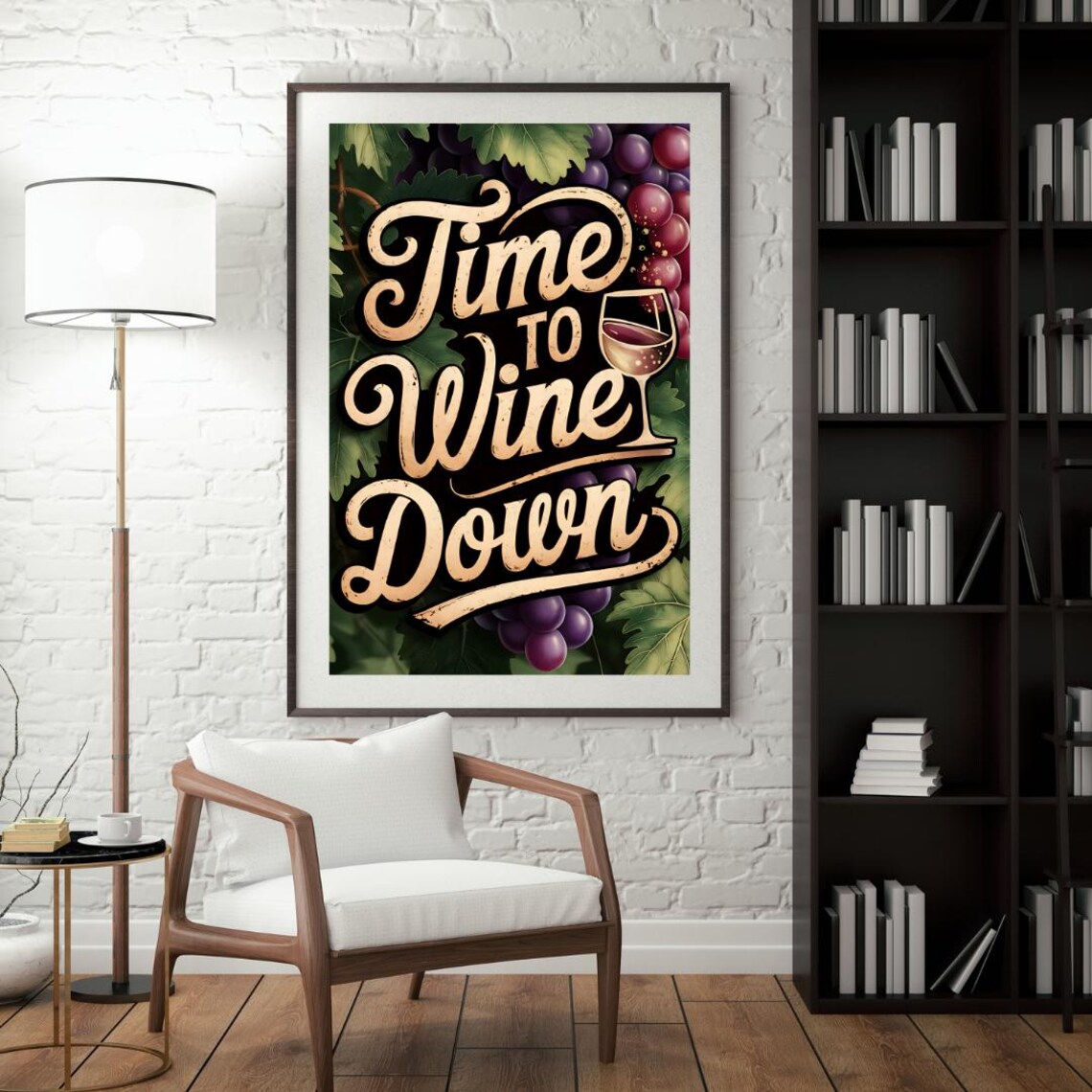 Wine Poster Art, Modern Wine Saying - Image 5