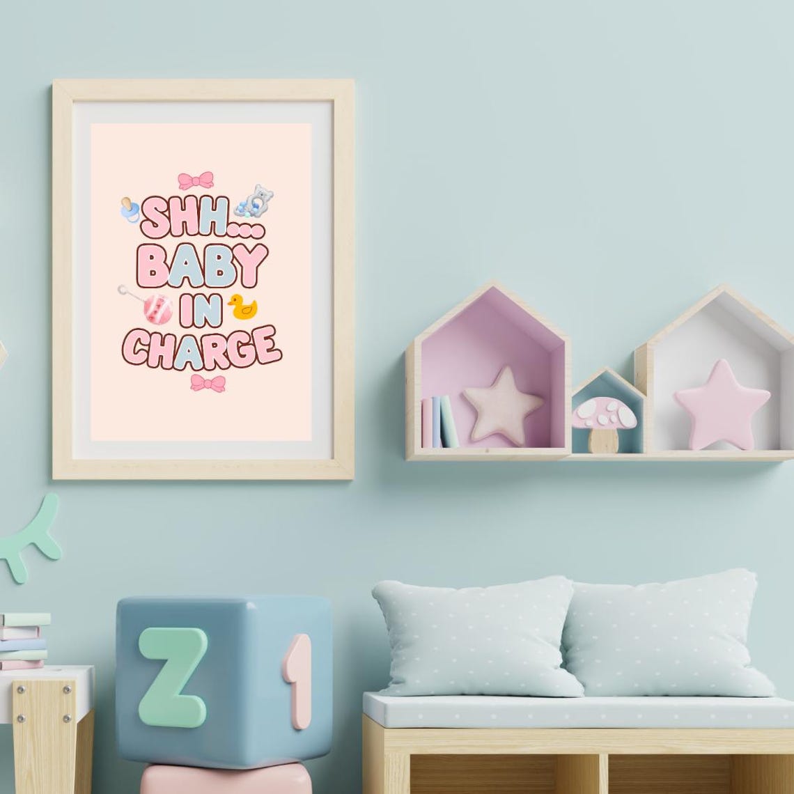 Baby Nursery Wall Art, Funny Room Decor - Image 3