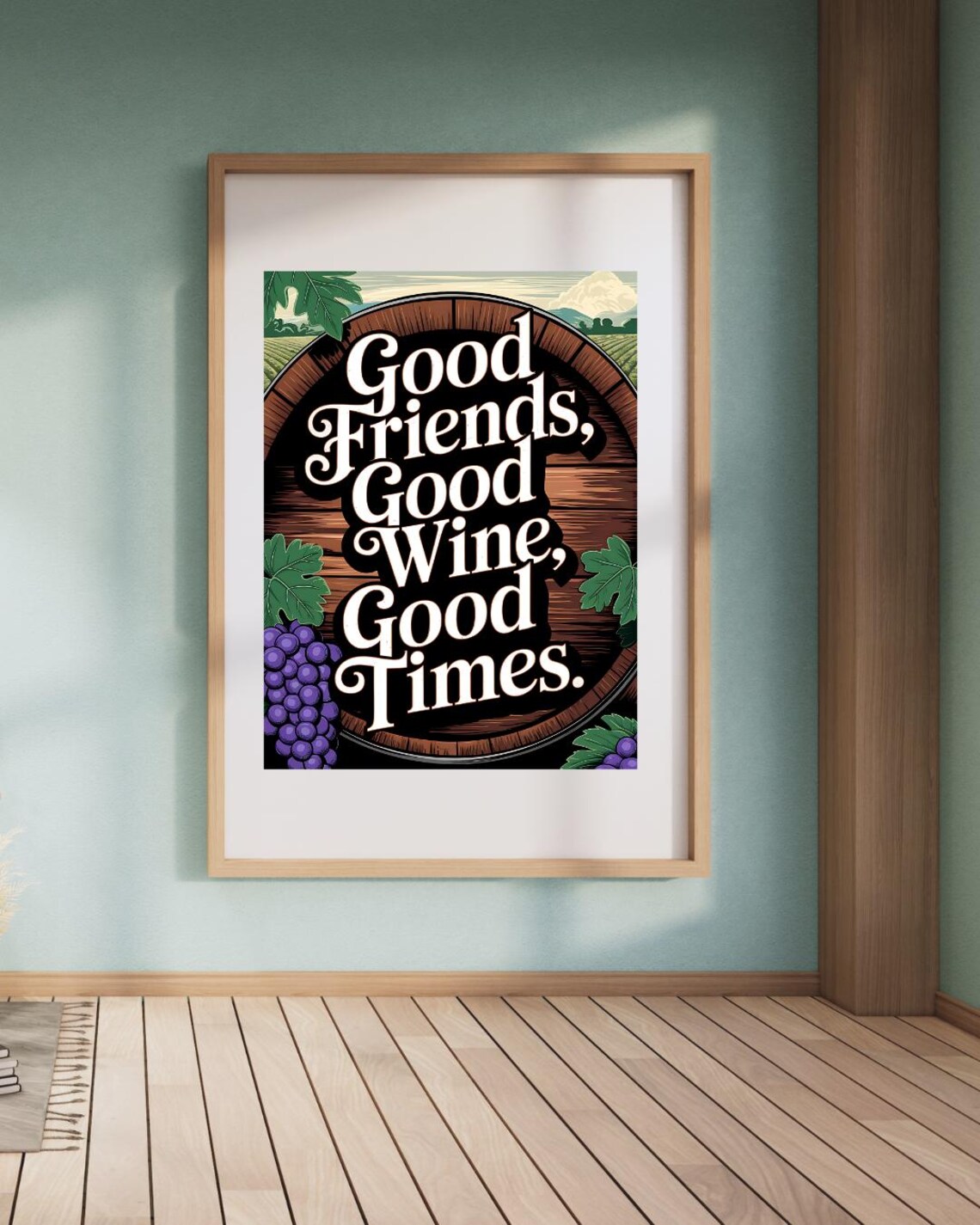 Wine Poster Art, Modern Wine Saying - Image 3