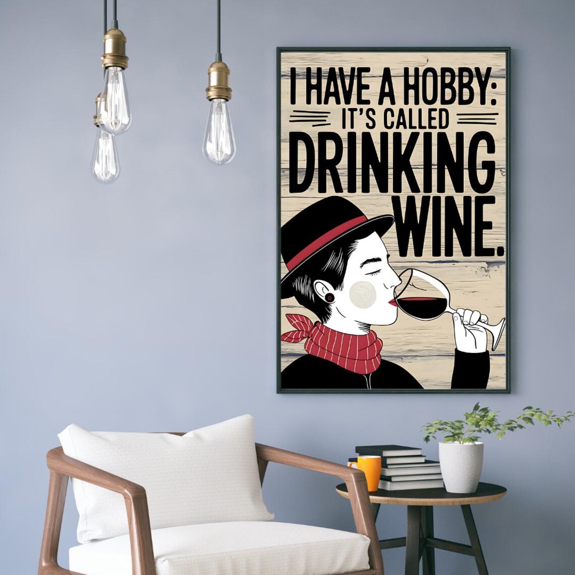 Wine Poster, Funny Kitchen Wall Art - Image 3