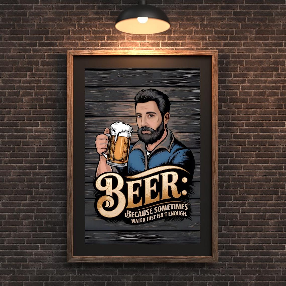 Beer Wall Art, Funny Beer Jokes Poster - Image 3