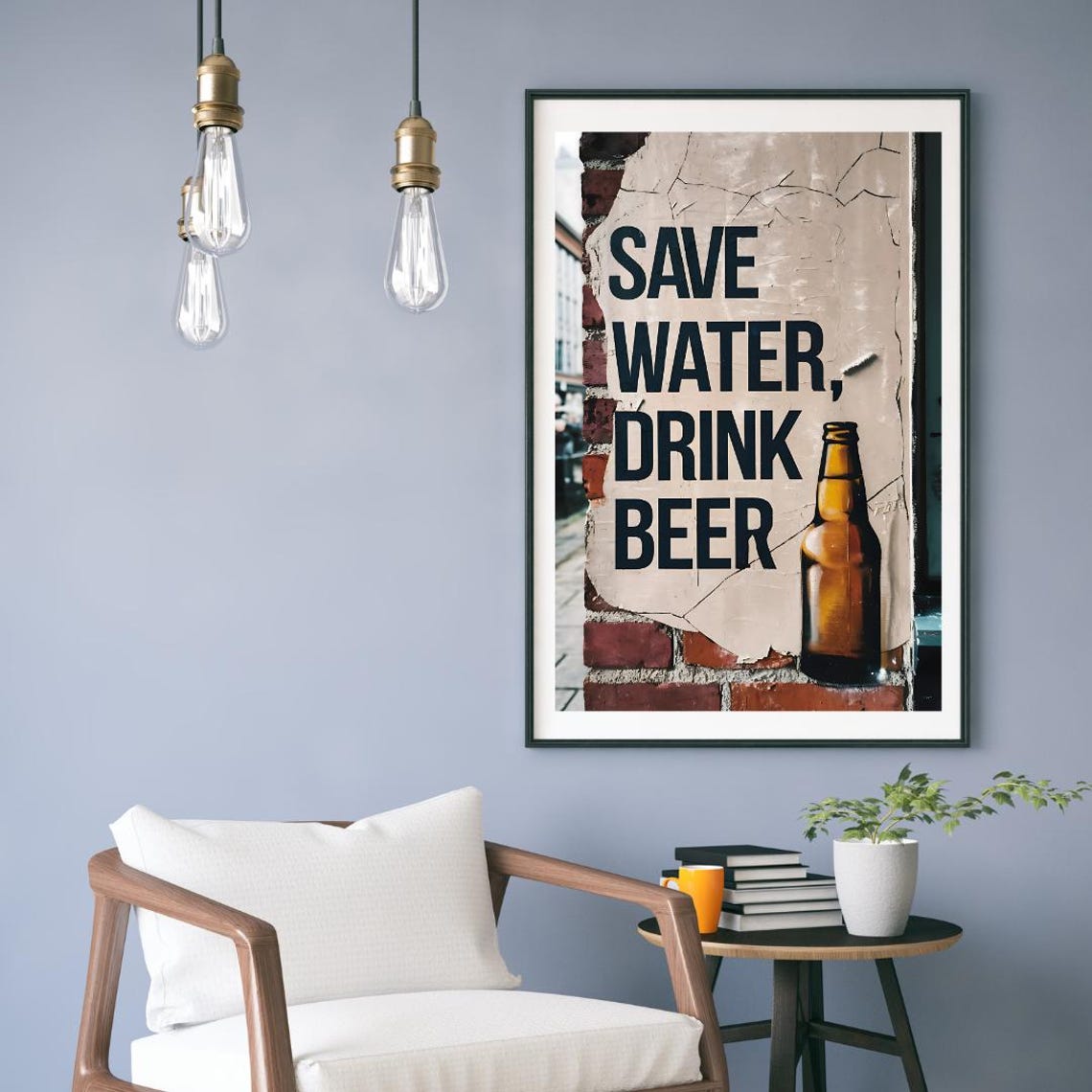 Bar Cart Print, Retro Kitchen Decor - Image 4