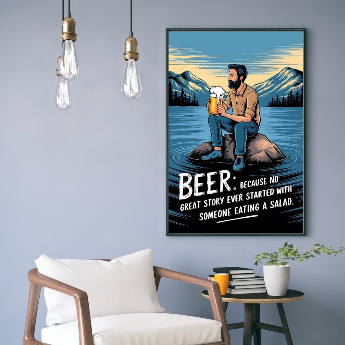 Beer Decor, Beer Humor Poster Print - Image 3