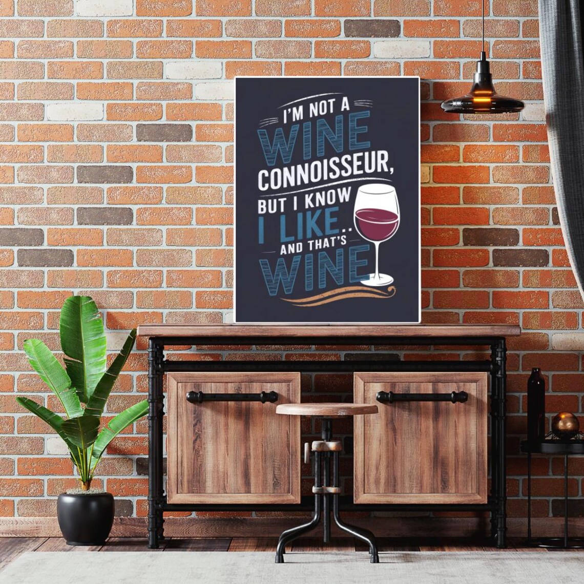 Wine Poster, Funny Wine Quote Kitchen Wall Art - Image 5