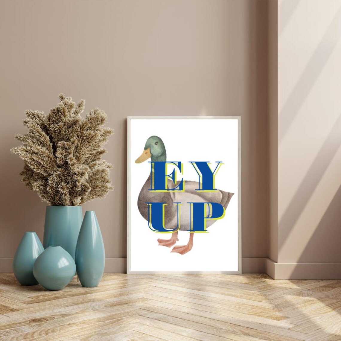 Ey Up Duck, Northern British Decor Print - Image 2