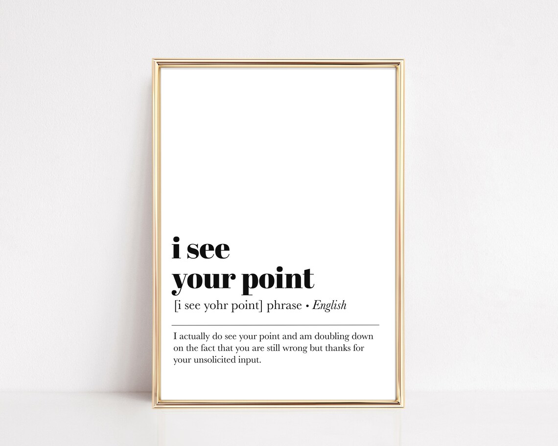 I See Your Point Zoom Background Office Print