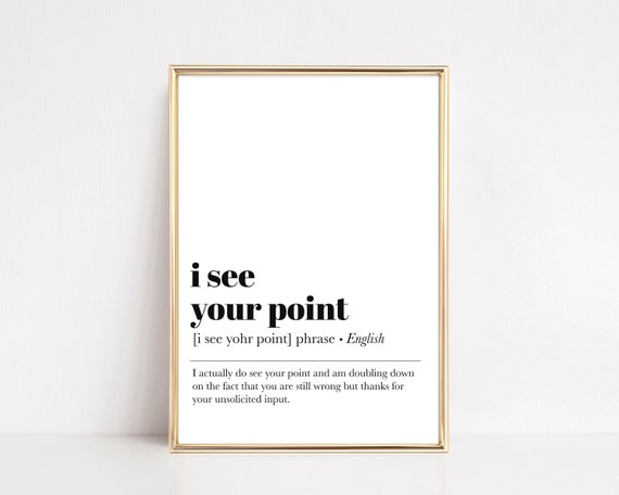 I See Your Point Zoom Background Office Print