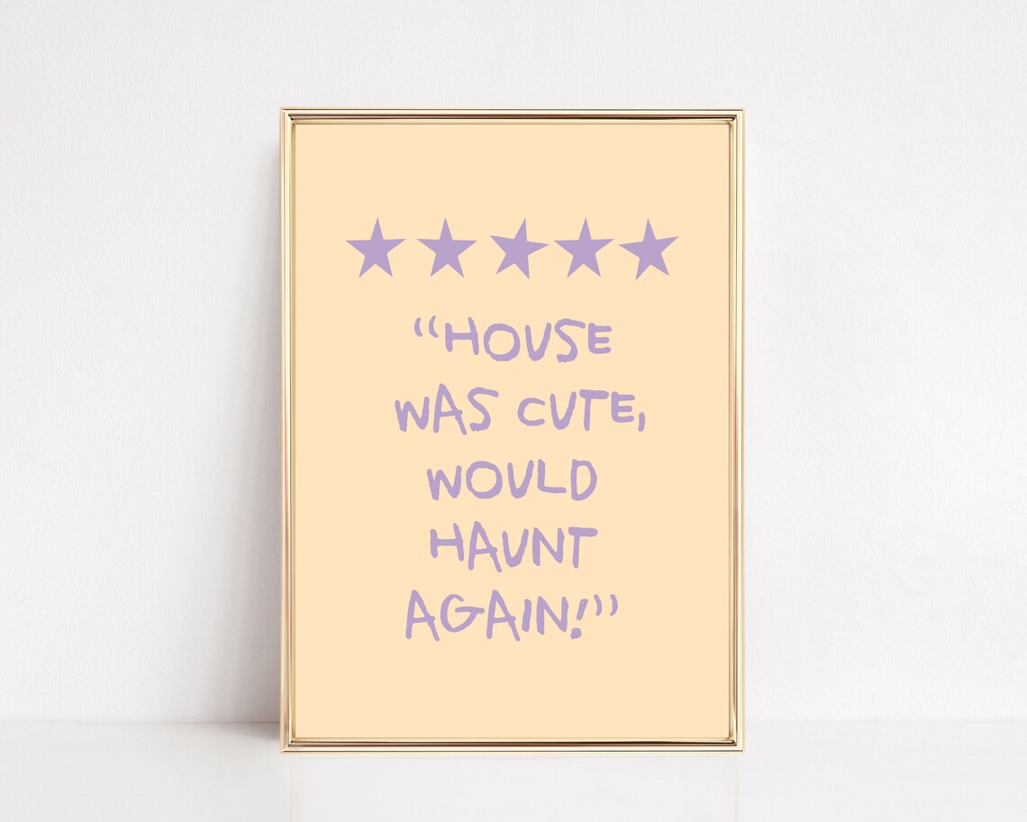 Funny Halloween Decor Pastel Halloween Poster Print