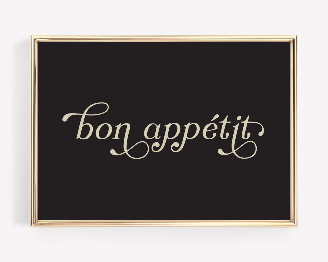 Bon Appetit Sign Kitchen Wall Art Print - Image 2