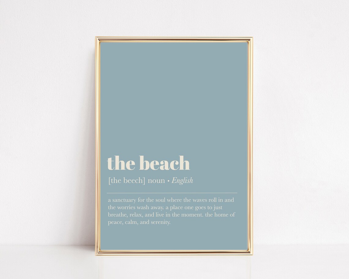 Beach House Decor Beach House Definition Art Print