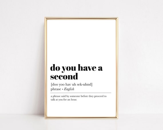 Office Wall Art Definition Print, Funny Cubicle Decor