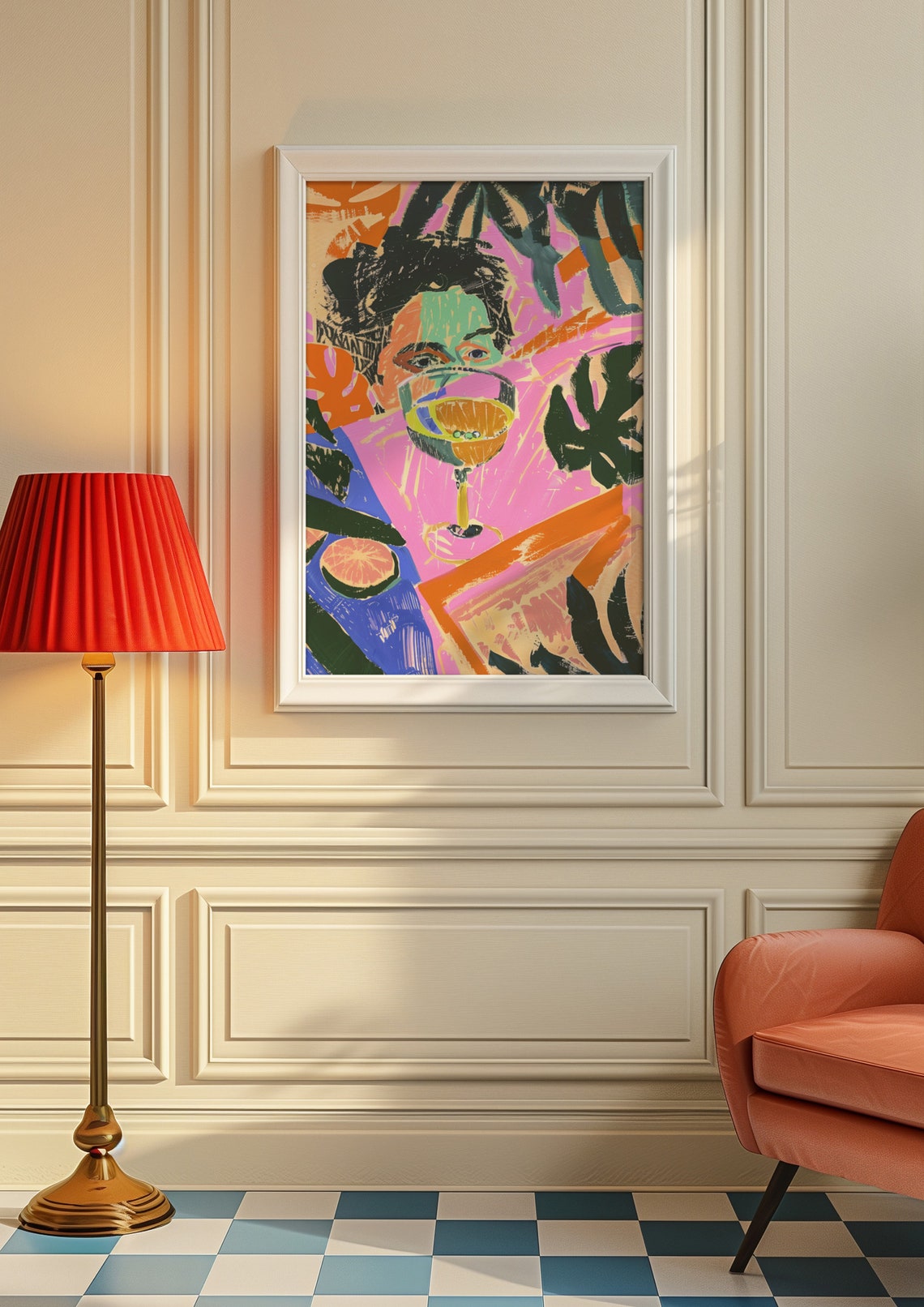 Matisse Painting Colorful Abstract Portrait Art Print Vibrant Pop Art Illustration Modern Wall Decor - Image 8