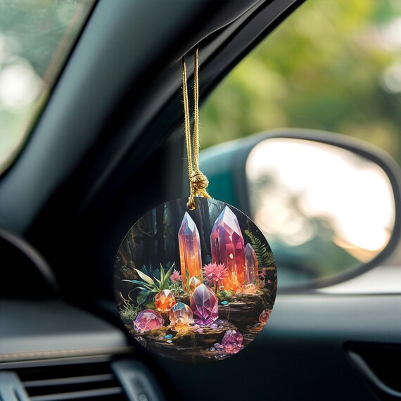 New Age Gift New Age Crystals Healing Crystals Boho Ornament Boho Car Ornament Boho Car Charm Bohemian Car Decor New Age Car Charm