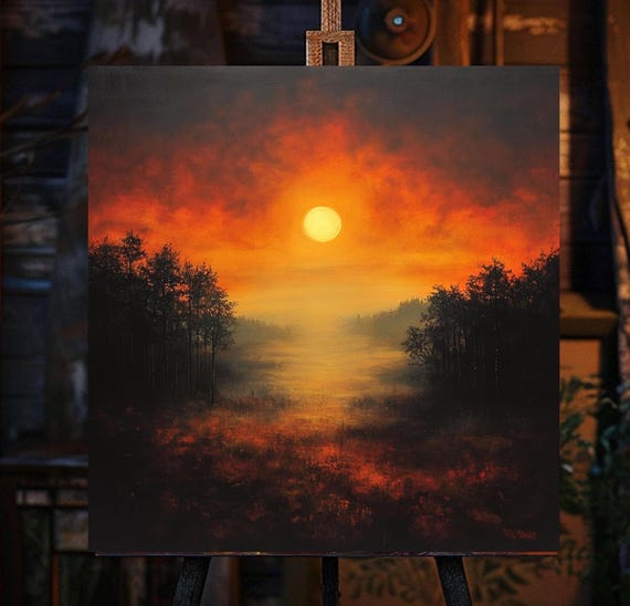 Stunning Sunset Wall Art Vibrant Home Decor Sunrise Sunset Artpainting