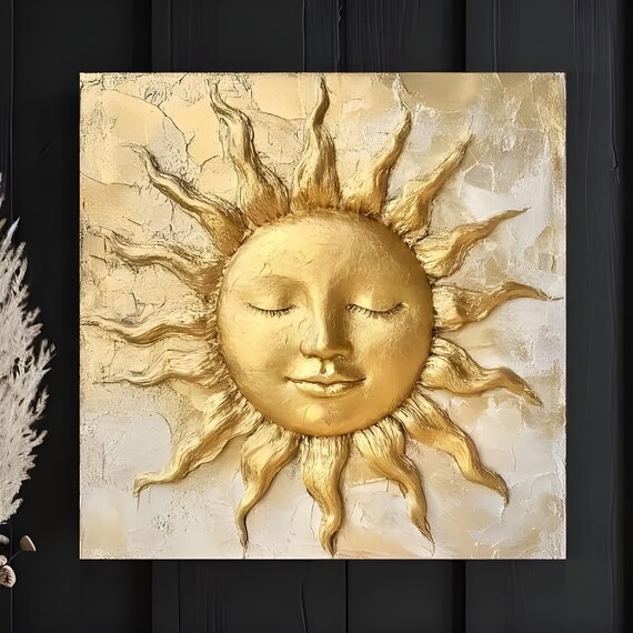 Mystical Sun Celestial Living Room Art Print