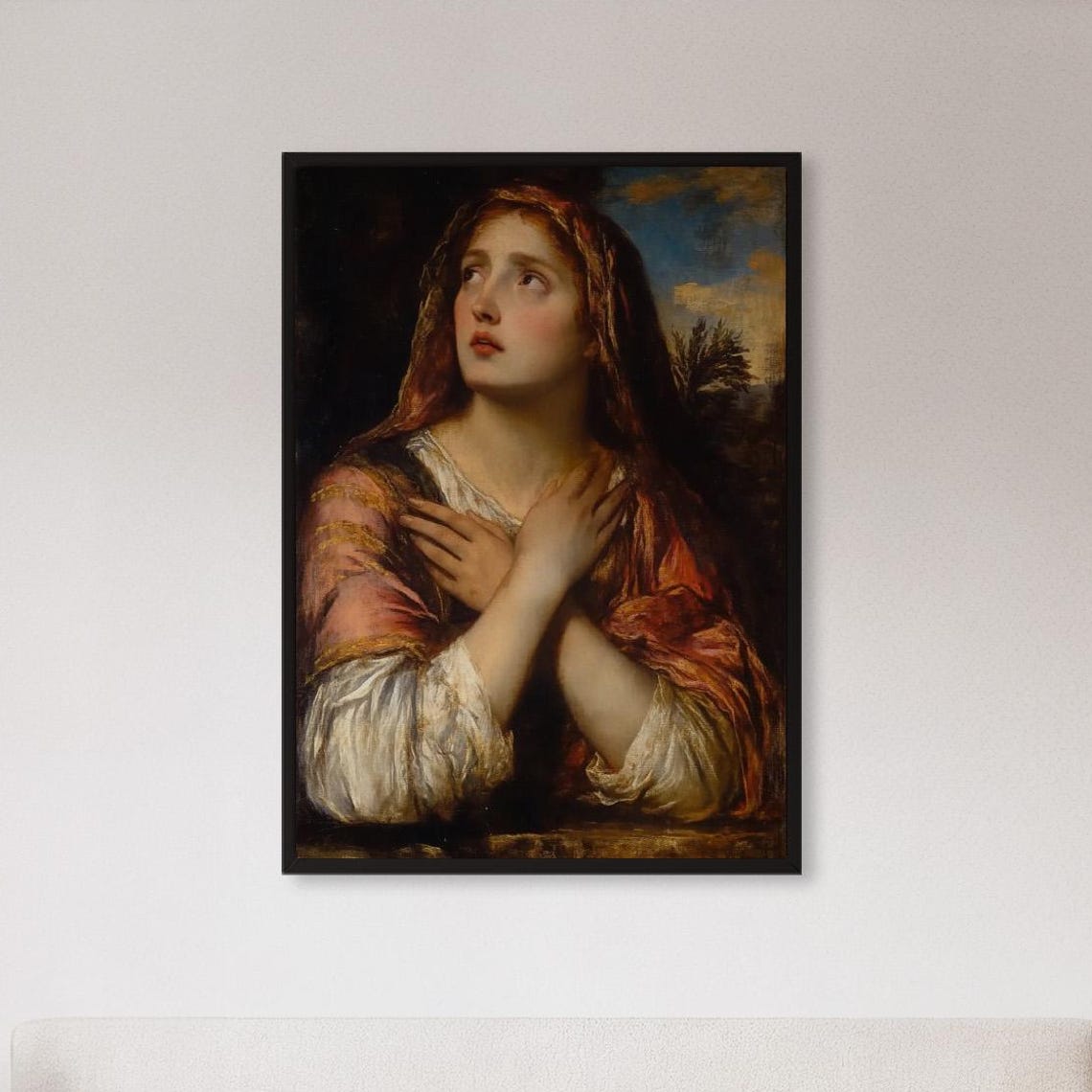 Classical Renaissance Woman Portrait Old Master Painting Poster