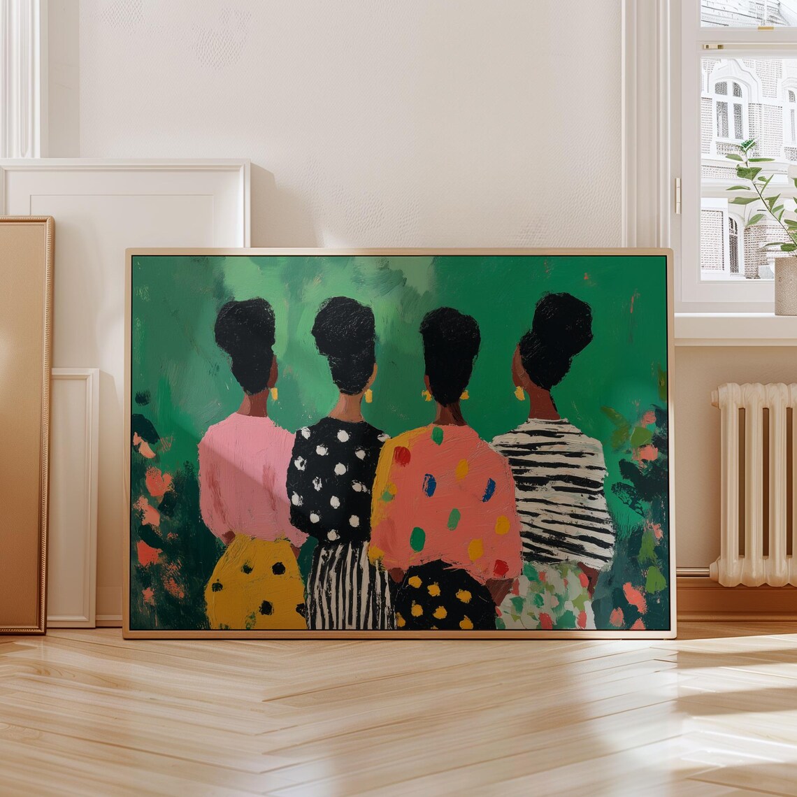 Afrocentric Women, Colorful Sisterhood Decor