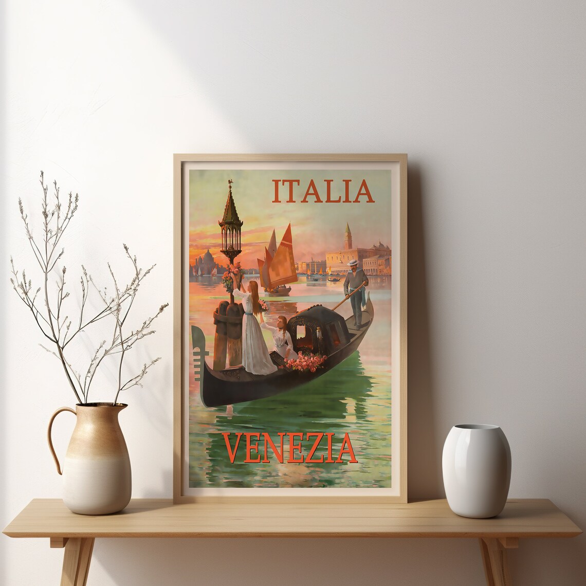 Italia Venezia Travel Poster, Classic Home Decor - Image 2