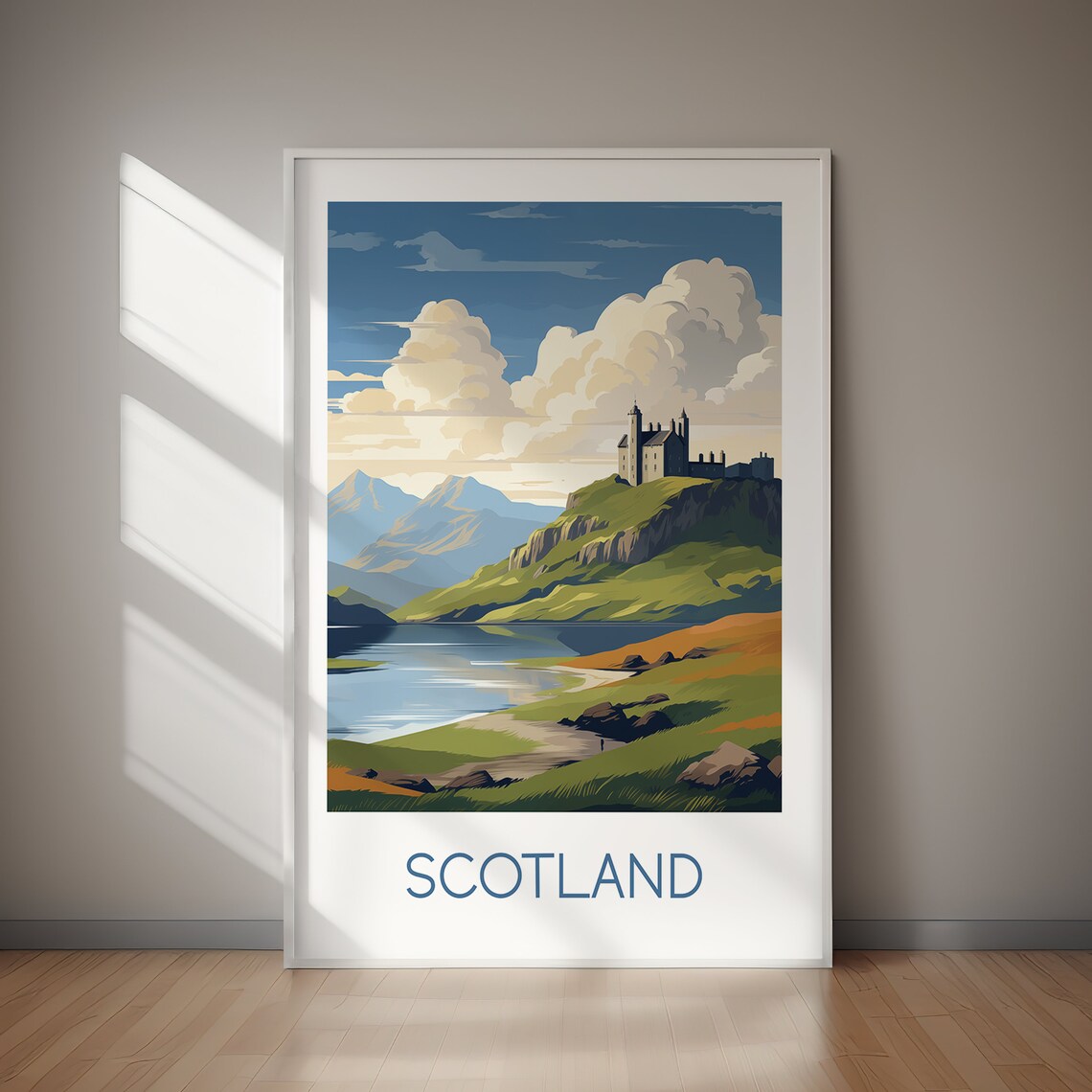Scotland Travel Poster, Country Art Travel Print