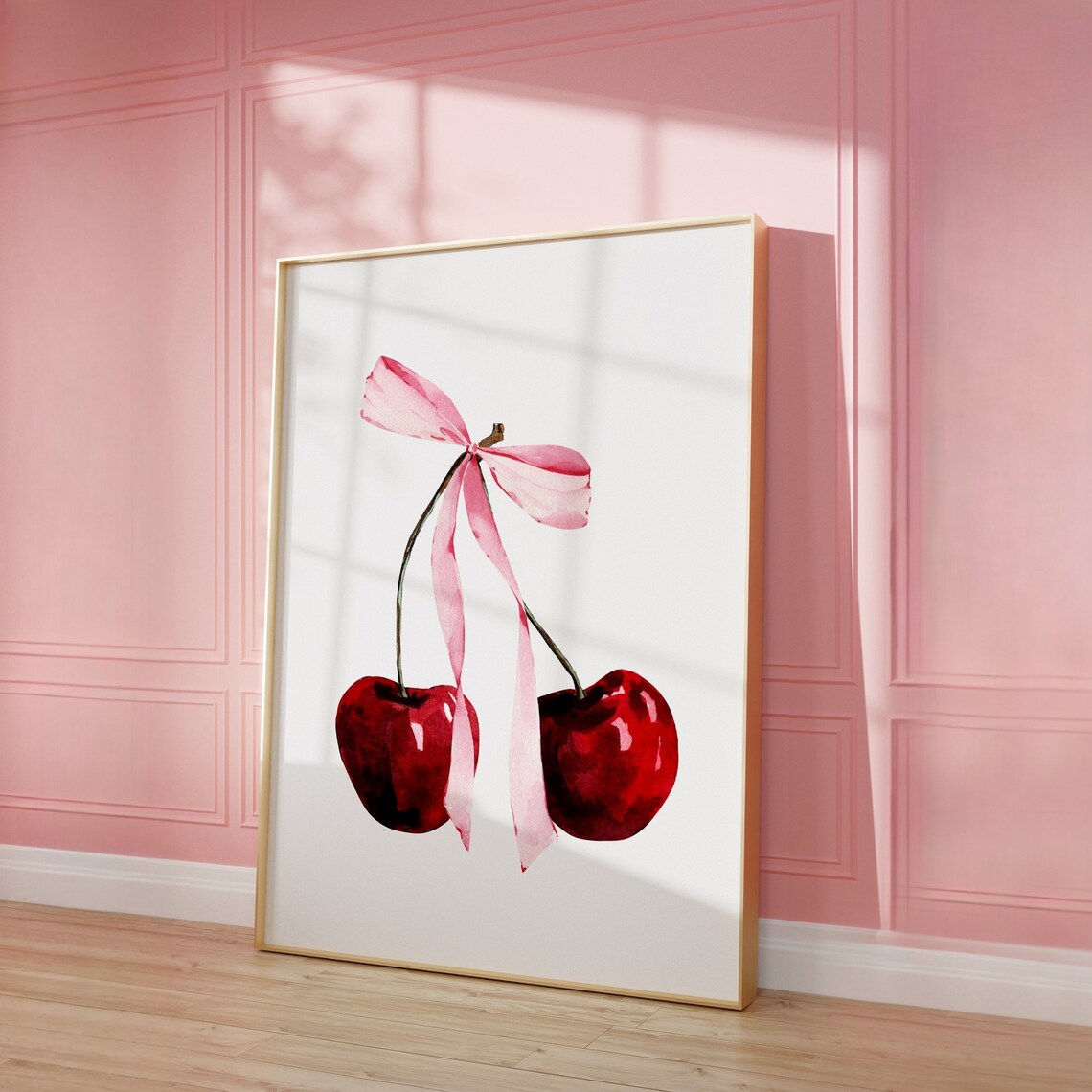 Coquette Cherry Poster, Retro College Room Decor - Image 4
