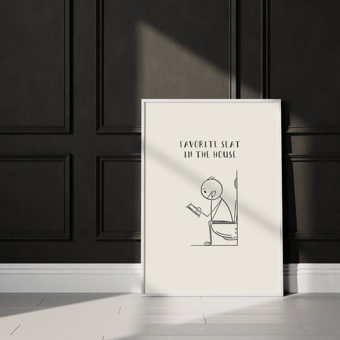 Toilet Funny Bathroom Quote Art Print
