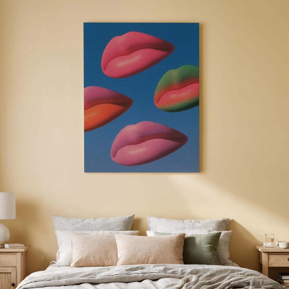 Pop Art Lips, Bold Modern Artwork