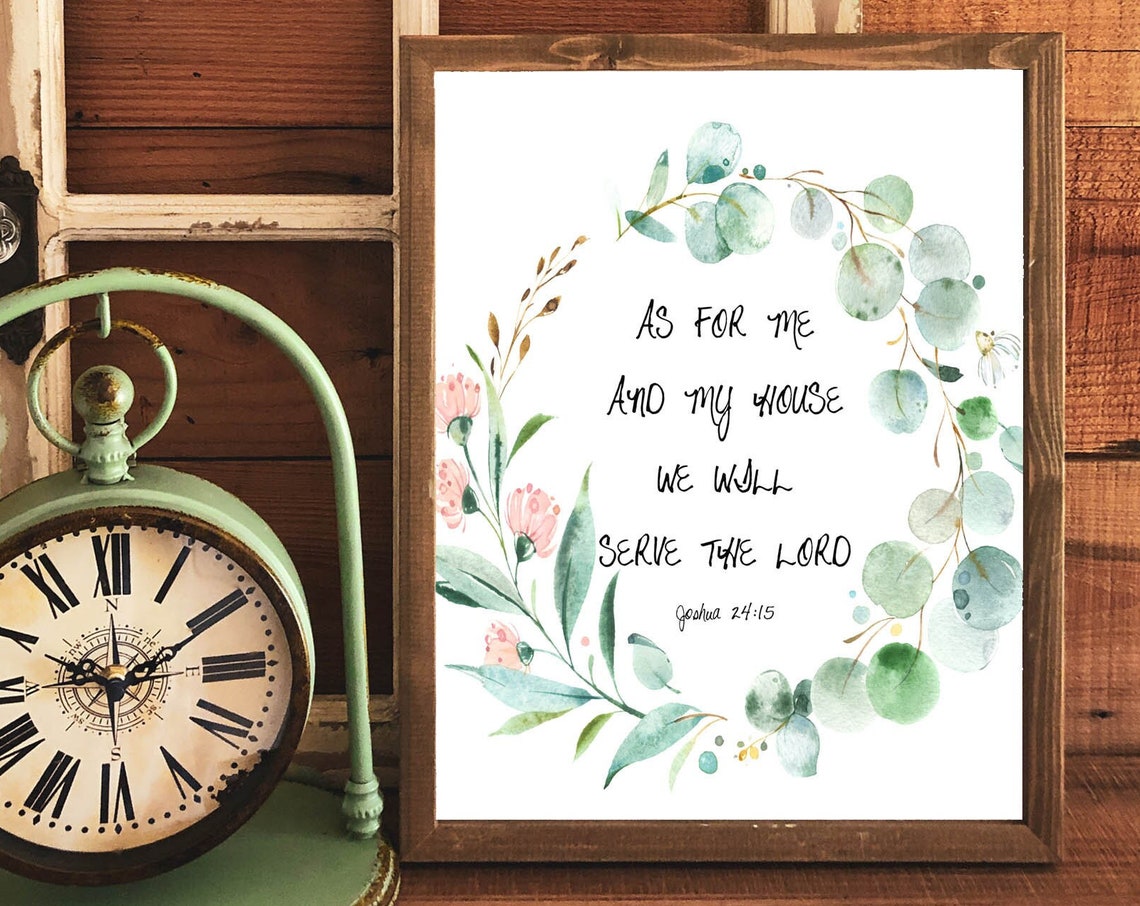 As For Me And My House We Will Serve The Lord Scripture Poster - Image 8