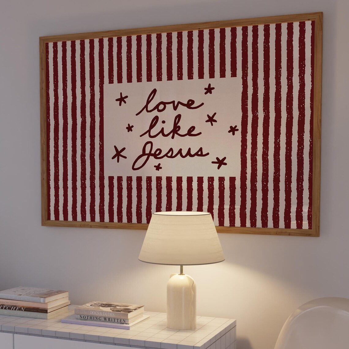 Love Like Jesus Print, Christian Nursery Decor