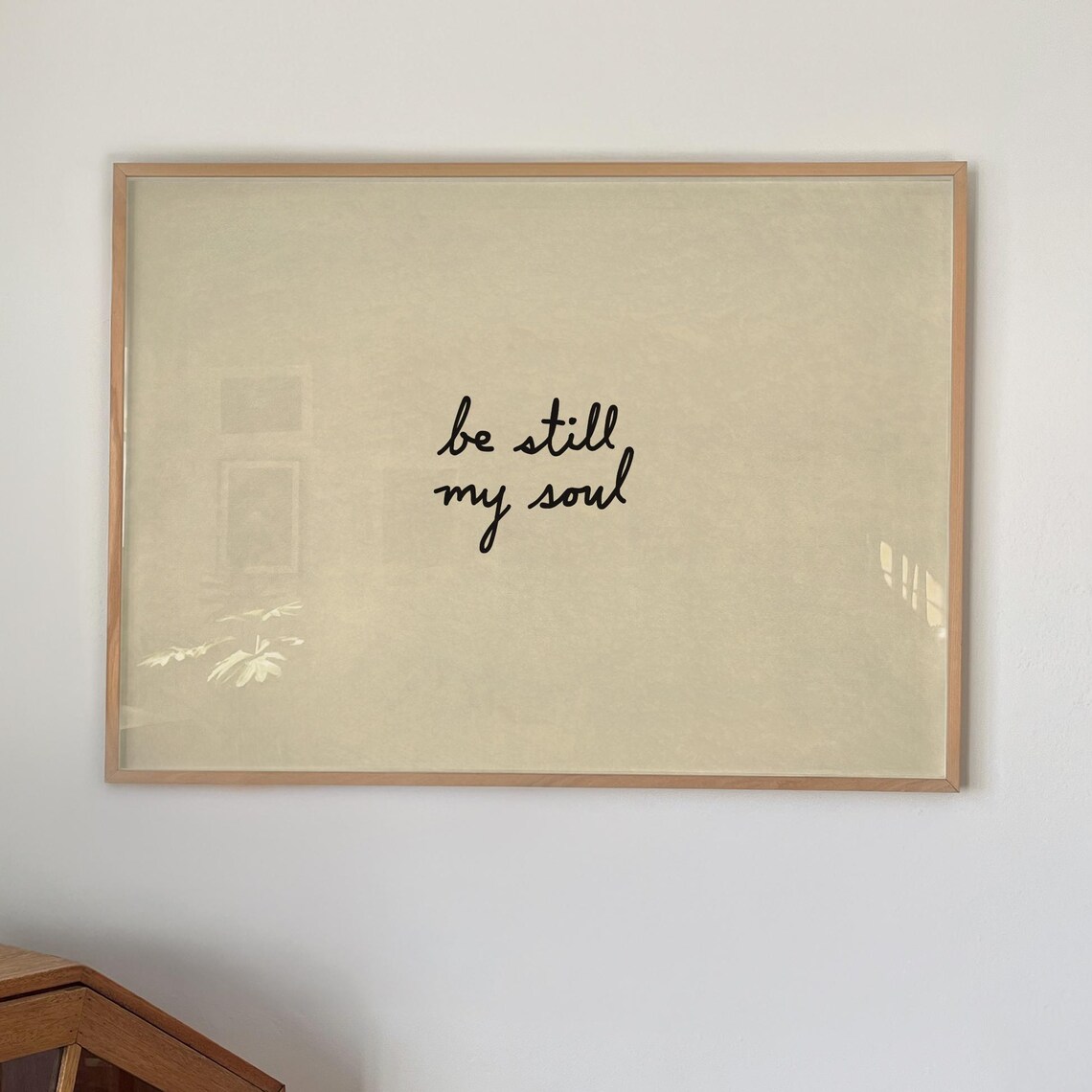 Be Still My Soul Christian Quote Art Print