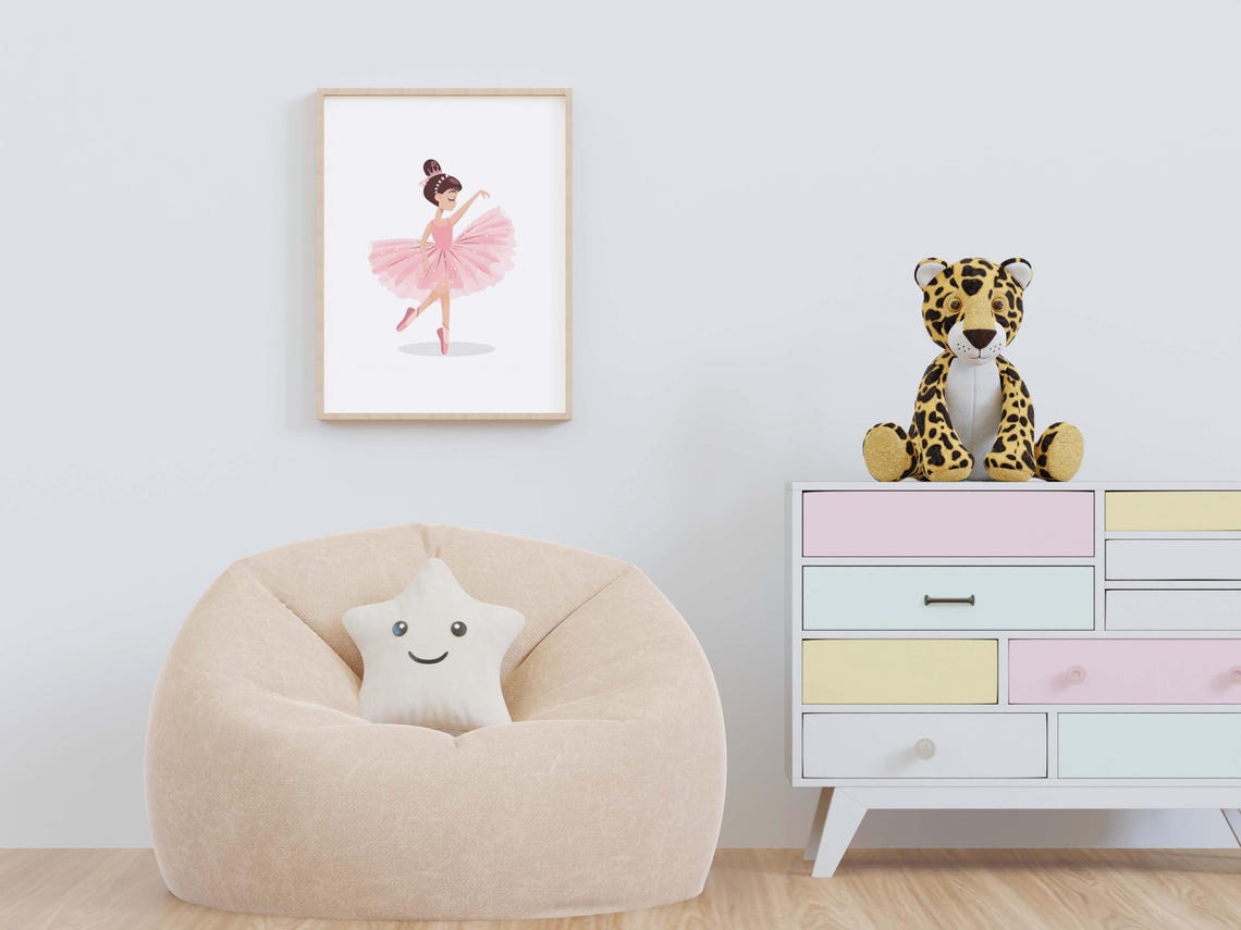 Ballerina Girl Art Ballet Kid Painting Ballet Minimalistic Decor Ballerina Home Portrait Ballet Print Ballerina Abstract Poster - Image 2