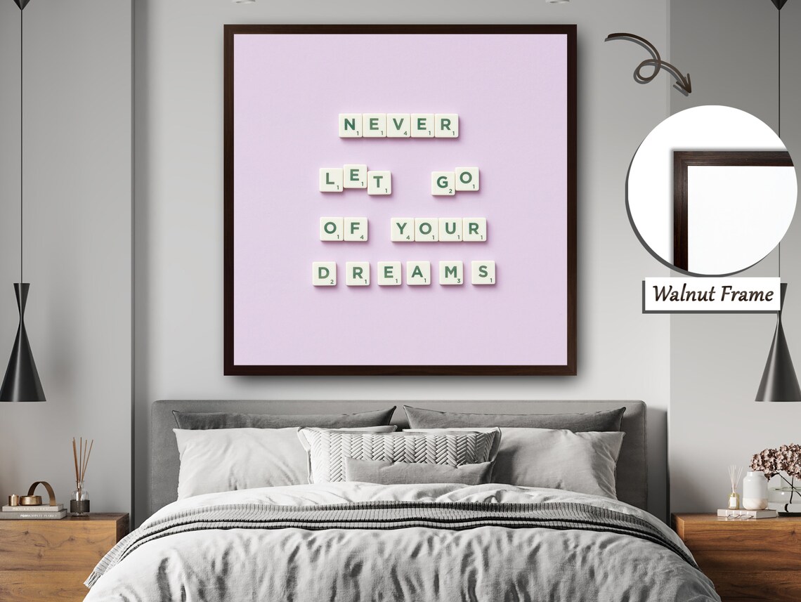 Dreams Unbounded Inspirational Typography Art Print - Image 4